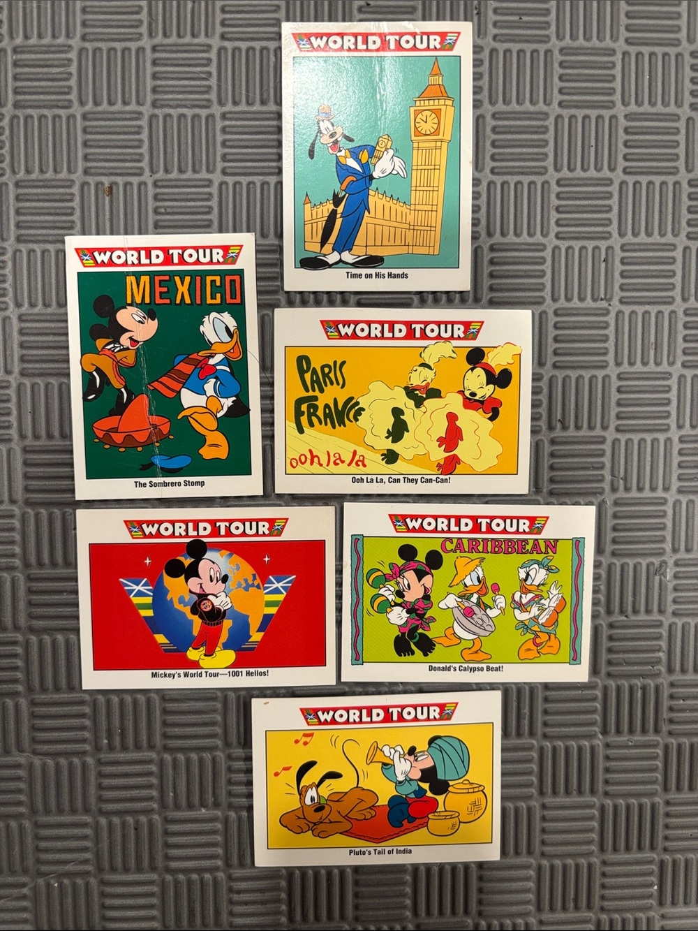 1991 Impel Disney World Tour 6 Trading Cards